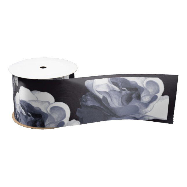 Ghostly Rose Gothic Satinband (Spule)