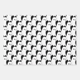 Ghosts Design Wrapping Paper-Sets Geschenkpapier Set