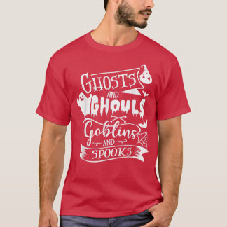 Ghosts Goblins Ghouls Funny Women's Halloween 638 T-Shirt