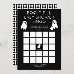 Ghosts Halloween Boo-schöne Baby-Dusche Bingo Einladung