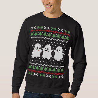 Ghosts Halloween Christmas Ugly Sweater Sweatshirt