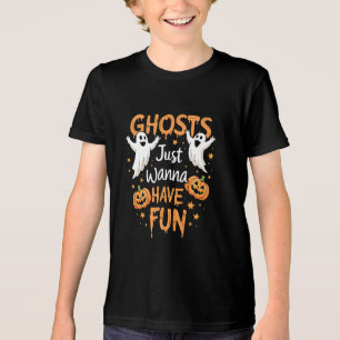 Ghosts just Wanna haben Spaß Spooky Halloween Ghos Tri-Blend Shirt