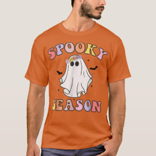 Ghosts Kostüm Groovy Ghost Spooky Jahreszeit Retro T-Shirt