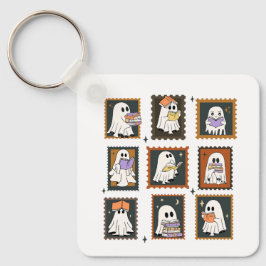 Ghosts Reading Books Halloween Vintag Schlüsselanhänger