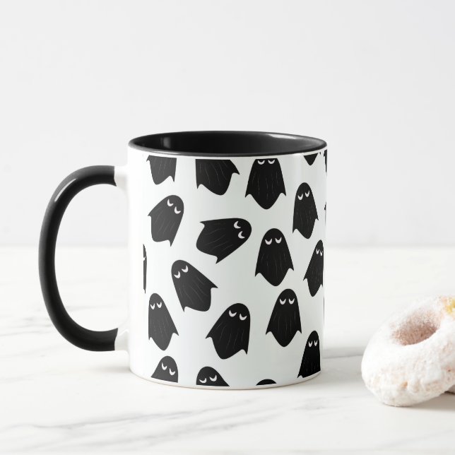 Ghosts Silhouette Kaffeetasse (Mit Donut)