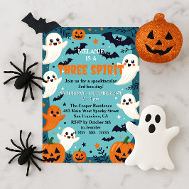 Ghosts Three Spirit Boo Day Halloween Geburtstag Einladung