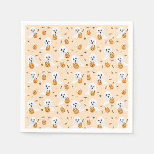 Ghosts Trick oder behandeln Pumpkin Candy Ecket Serviette