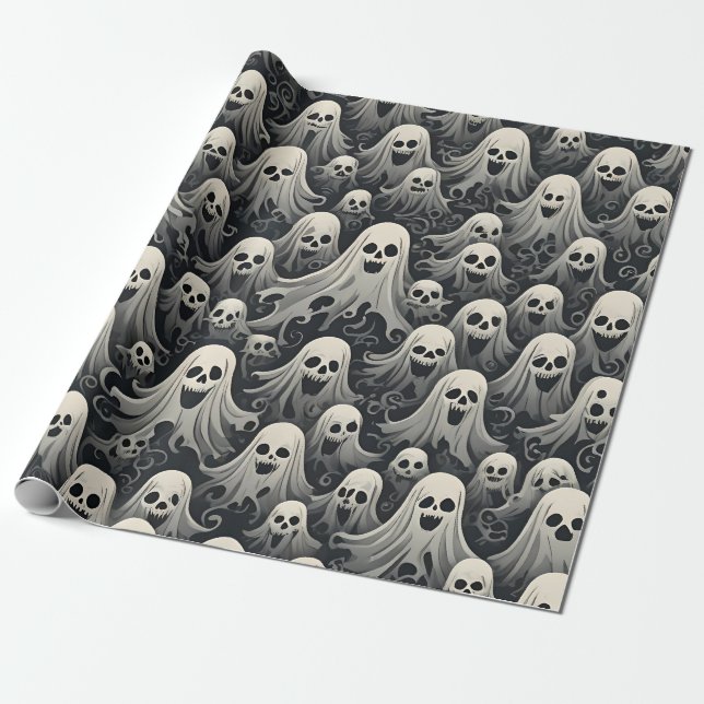 Ghosts Wrapping Paper Geschenkpapier (Ungerollt)