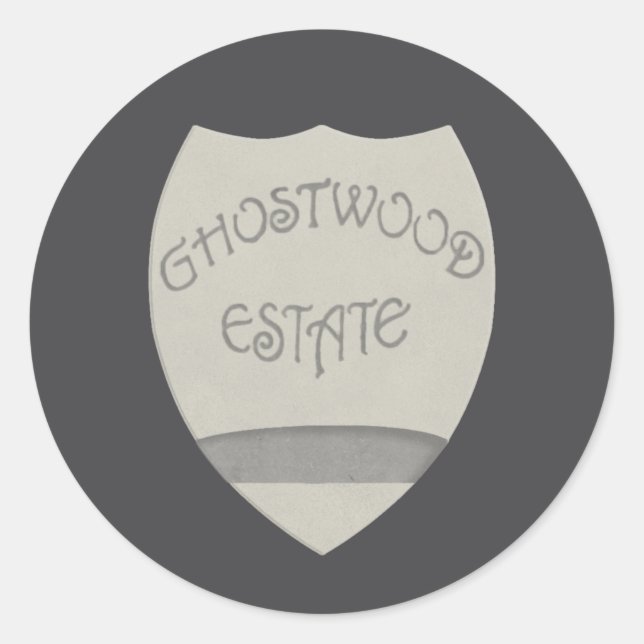 Ghostwood-Anwesen Runder Aufkleber (Vorderseite)