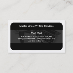 Ghostwriting-Dienstleistungen Modern  Visitenkarte
