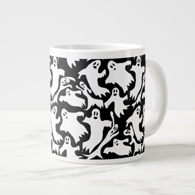 Ghosty Pattern Jumbo Coffee Tasse (Vorderseite Rechts)