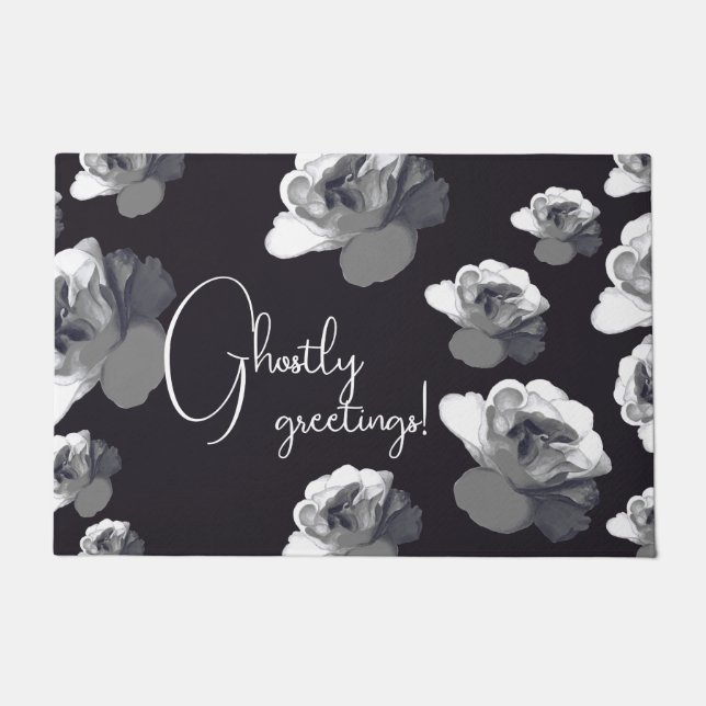 Ghotly Greetings Halloween Glam Goth Fußmatte (Vorderseite)