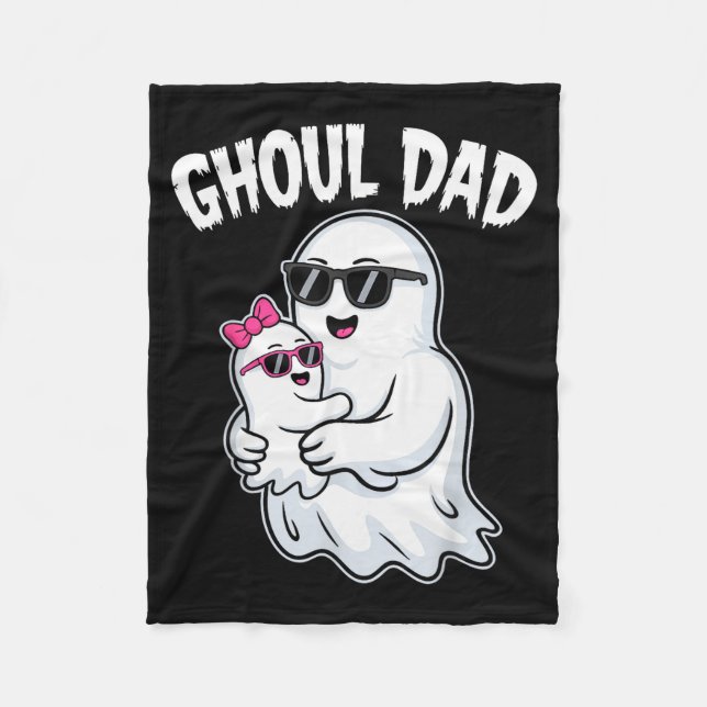 Ghoul Dad Shirt Männer Daddy Soky Halloween Geist  Fleecedecke (Vorderseite)