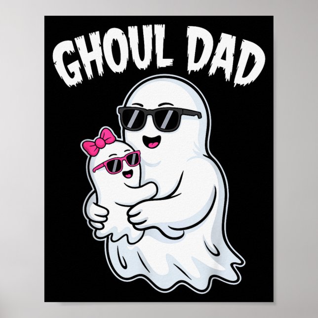 Ghoul Dad Shirt Men Daddy Soky Halloween Ghost Cos Poster (Vorne)