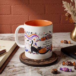 Ghoul Gang Snack Club Lustiger Halloween-Süßigkeit Zweifarbige Tasse