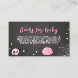 Ghoul Ghost Halloween Baby Shower Books for Baby Begleitkarte