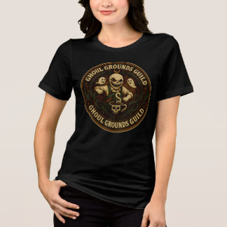 Ghoul Grounds Guild Horror Kaffeehaus Tri-Blend Shirt