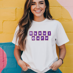 Ghoul Guru-Orangenhalloween-Typografie Tri-Blend Shirt