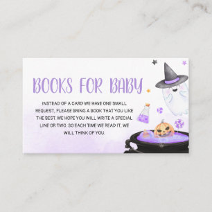 Ghoul Halloween Baby Shower Books for Baby Begleitkarte