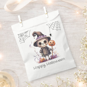 Ghoul in Hexen Hat Spiderwebs glückliches Hallowee Geschenktütchen
