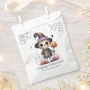 Ghoul in Hexen Hat Spiderwebs glückliches Hallowee Geschenktütchen