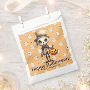 Ghoul in Top Hat Full Moon Fledermäuse glückliches Geschenktütchen