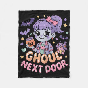 Ghoul Next Door Niedlich Halloween Ghost Girl Ts S Fleecedecke
