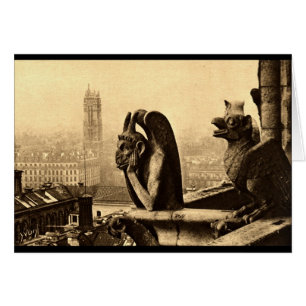 Ghoul Notre Dame, Paris Frankreich 1912 Vintag