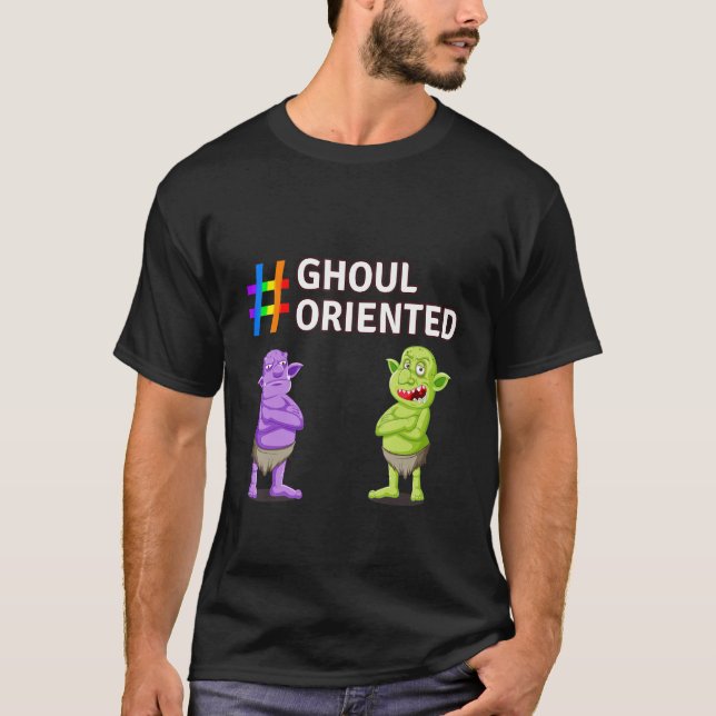 Ghoul orientiertes Beängstigendes Niedliches Hallo T-Shirt (Vorderseite)