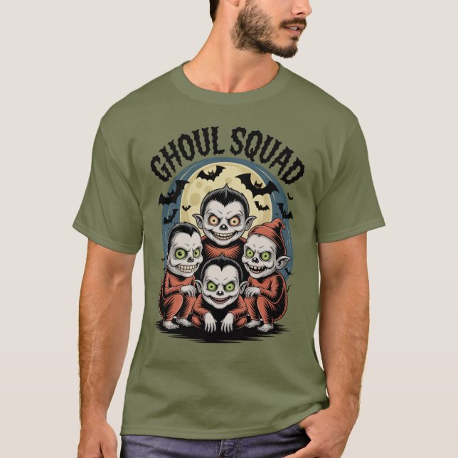 Ghoul Squad Halloween T-Shirt (Vorderseite)