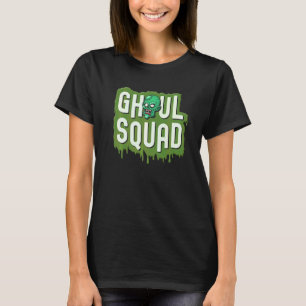 Ghoul-Trupp Halloween-Mannschaft Niedlicher Zombie T-Shirt