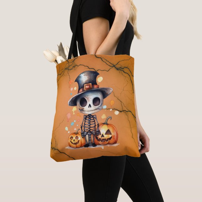 Ghoul und Jack-O' Lanterns Orange Black Halloween (Von Nahem)