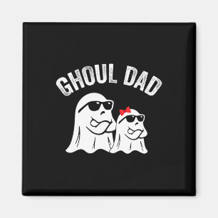 Ghoul Vater Funny Halloween Daddy Ghost Vintag Magnet