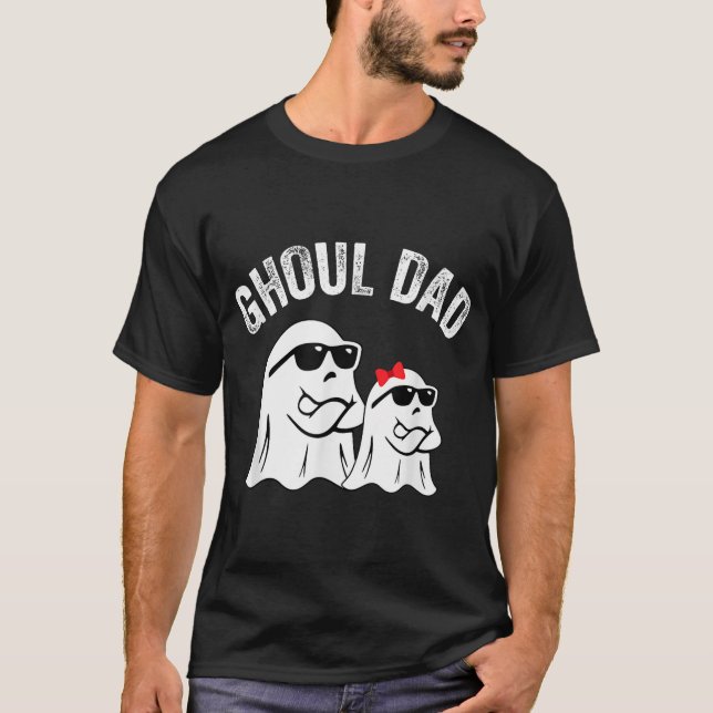Ghoul Vater Halloween Daddy Ghost T-Shirt (Vorderseite)