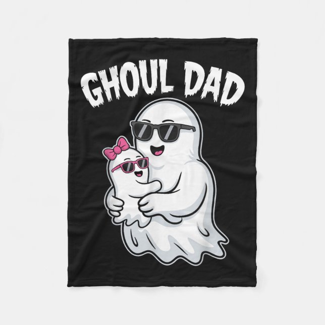 Ghoul Vater Shirt Men Daddy Spooky Halloween Ghost Fleecedecke (Vorderseite)