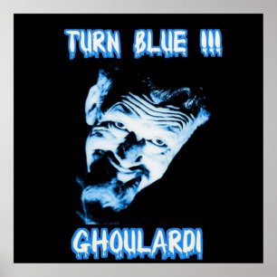 Ghoulardi (Drehungs-Blau) kundengerechtes Poster