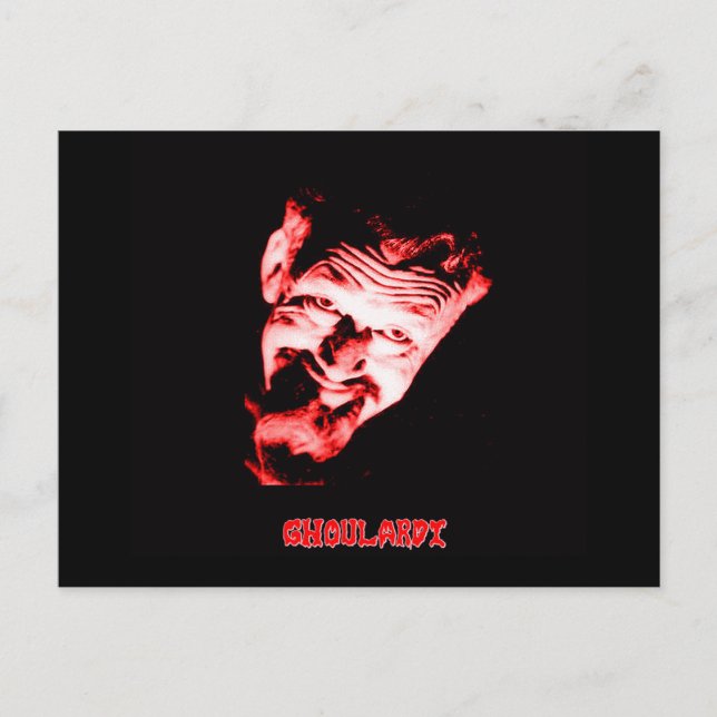 Ghoulardi (rot) Postkarte (Vorderseite)
