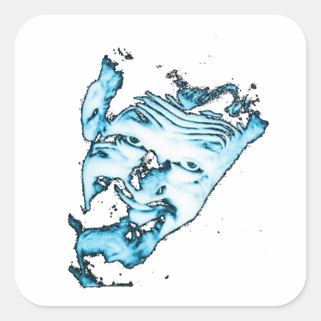 Ghoulardi (Transparent-3) Anpassbare Sticker (Vorderseite)