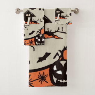 Ghoulische Ansammlungen: Halloween-Handtuch-Set Badhandtuch Set