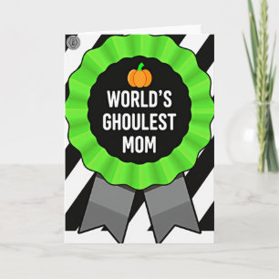 Ghoulish Worlds Best Mom Auszeichnungskarte Karte