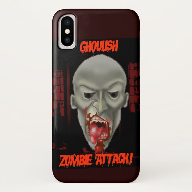 Ghoulish Zombie Attack Case-Mate iPhone Hülle (Rückseite)
