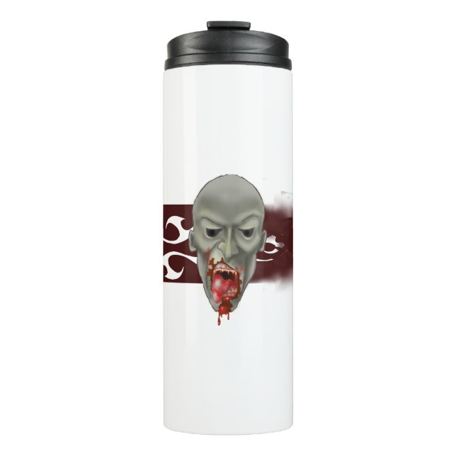 Ghoulish Zombie Getränkehalter Thermosbecher (Vorderseite)