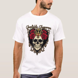 Ghoulishly Glamour, Halloween Elegandesign T-Shirt