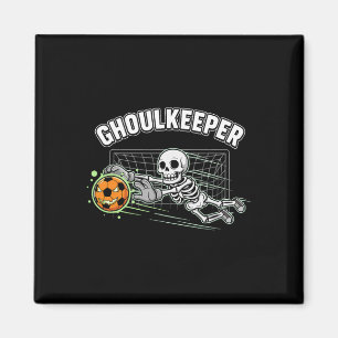 Ghoulkeeper Skelett Torwart Halloween Fußball Wort Magnet