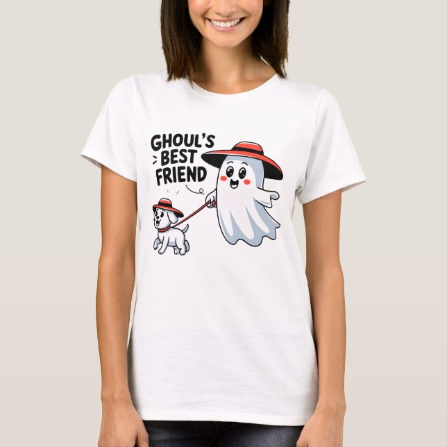 Ghouls bester Freund Niedlich für Hundeliebhaber T-Shirt (Vorderseite)