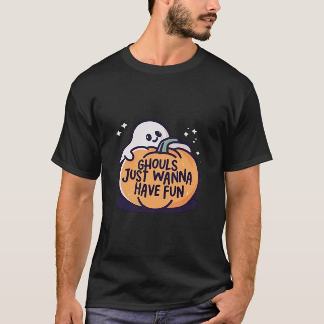Ghouls einfach Spaß haben - Niedlicher Halloween D T-Shirt (Vorderseite)