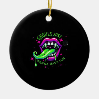 Ghouls haben einfach Spaß am Design Keramik Ornament