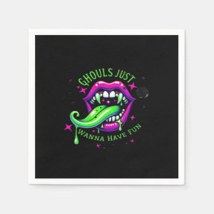 Ghouls haben einfach Spaß am Design Serviette