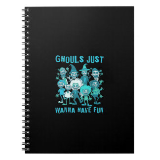 Ghouls haben Spaß - Spooky Design Grafik Notizblock