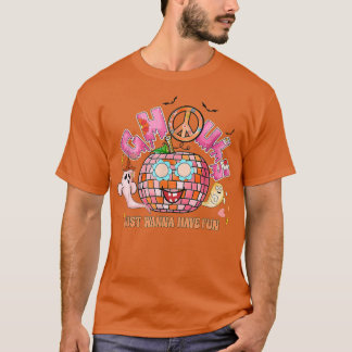 Ghouls Just Wanna haben Spaß Groovy Peace Pumpkin  T-Shirt